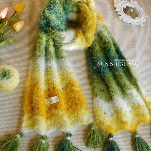 十刻雪宝毛线绿野仙踪围巾材料