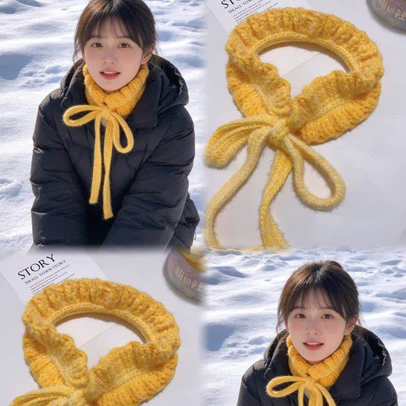 钩织花边围巾魔法球雪花纱混纺线百变保暖百搭花边围巾毛线材料包,服饰配件/皮带/帽子/围巾,DIY编织材料包,淘宝优惠券,粉丝福利购,淘宝优惠卷