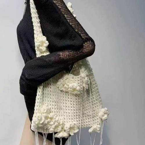 手工钩织diy镂空包材料包