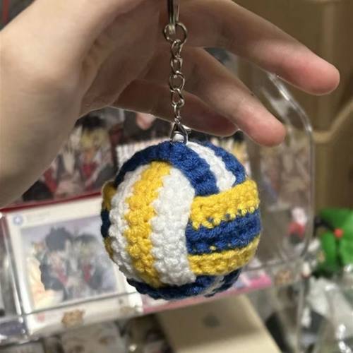 排球少年小排球挂件钩针编织