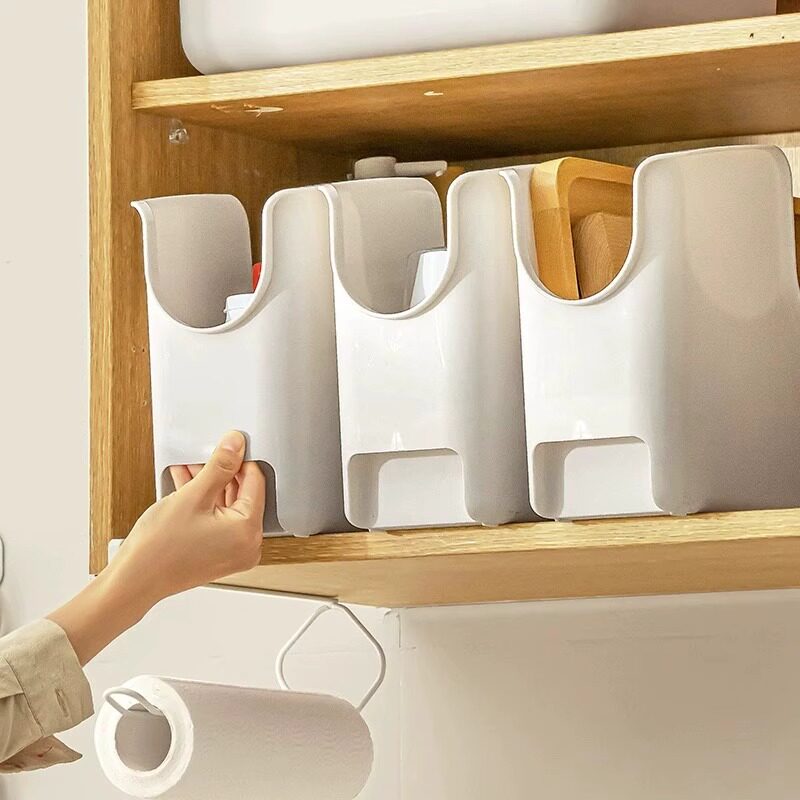 橱柜收纳盒整理盒锅具收纳架厨房锅盖下水槽带滑轮置物架储物架子