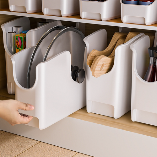 橱柜带轮锅具收纳筐储物盒