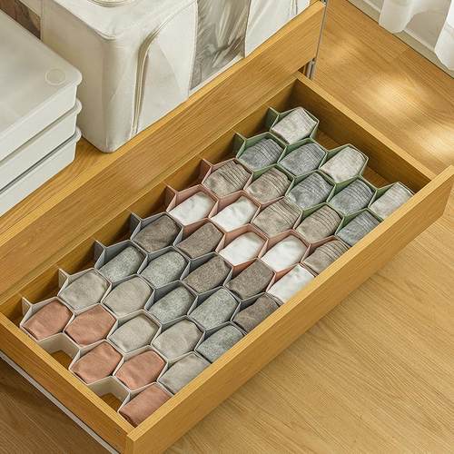 蜂窝抽屉分隔板袜子内衣裤收纳