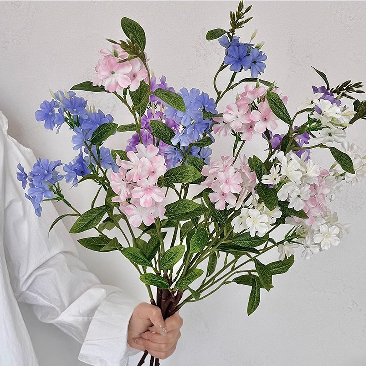 长枝雪兰仿真花摆件婚礼手作花艺
