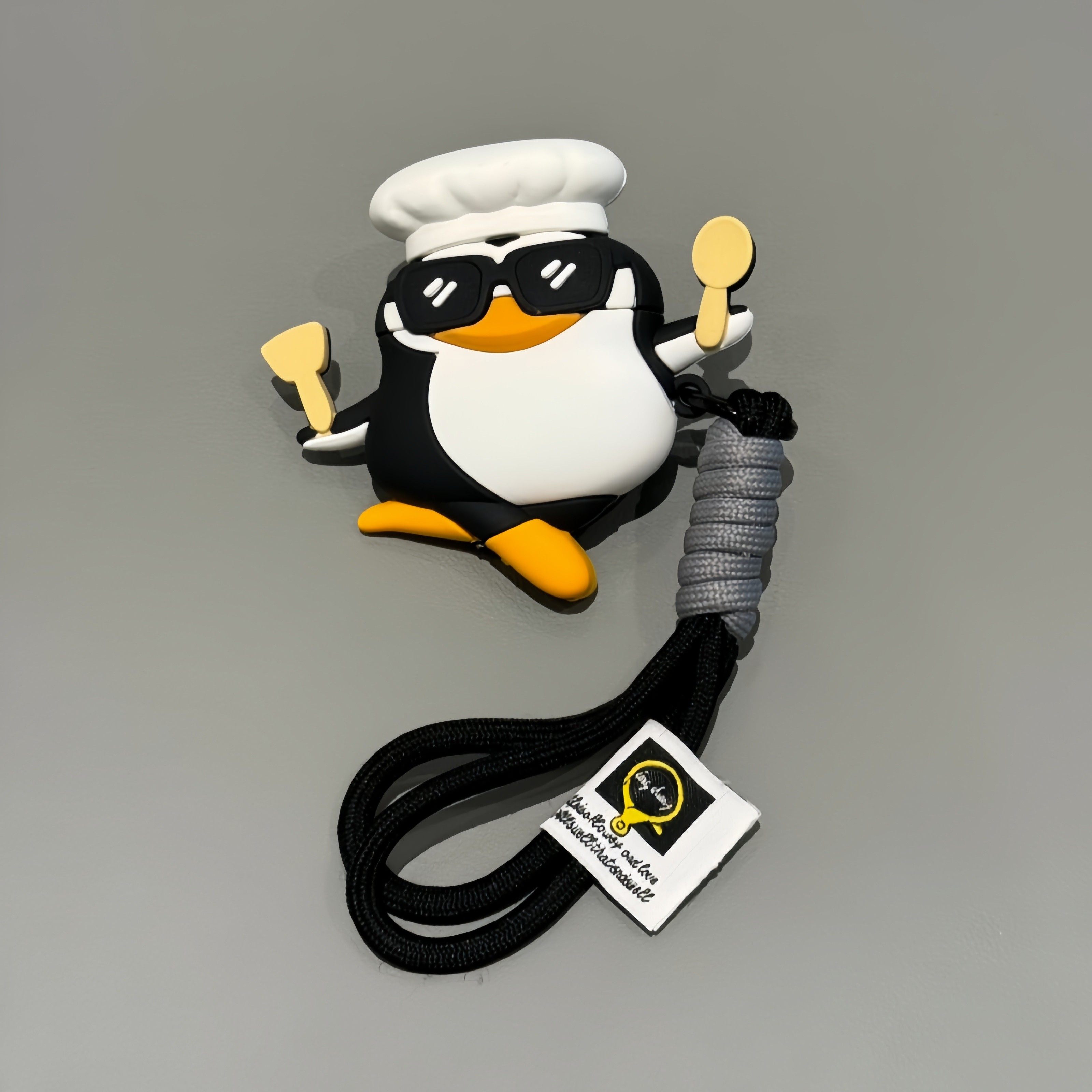 可爱高雅人士卡通企鹅华强北5代耳机保护套适用苹果airpodspro3代耳机保护壳4代无线蓝牙硅胶2代防摔新款软壳