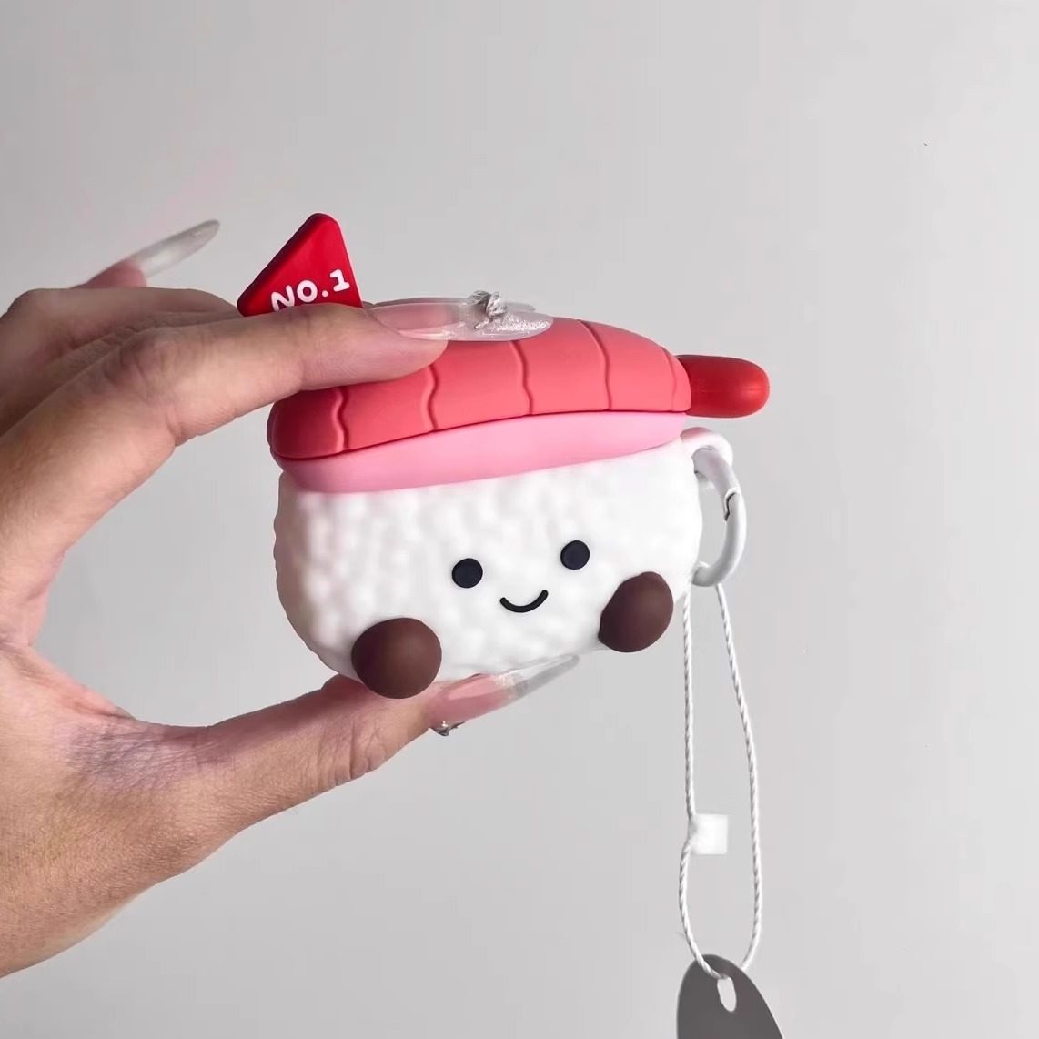 创意寿司饭团可爱表情airpods pro2耳机壳3代保护套蓝牙AirPods1/2代适用苹果硅胶软壳防摔小众华强北洛达5代,3C数码配件,耳机保护套,淘宝优惠券,粉丝福利购,淘宝优惠卷