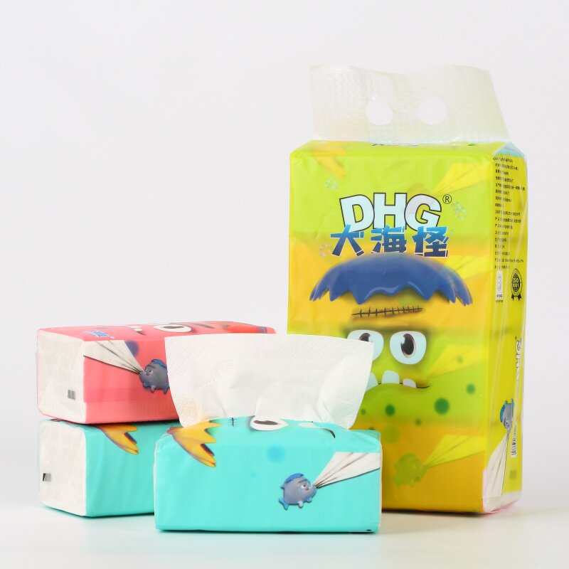 大海怪纸巾纸抽4包/提90抽*5层加厚天然无香面巾纸抽纸整箱,洗护清洁剂/卫生巾/纸/香薰,抽纸,淘宝优惠券,粉丝福利购,淘宝优惠卷