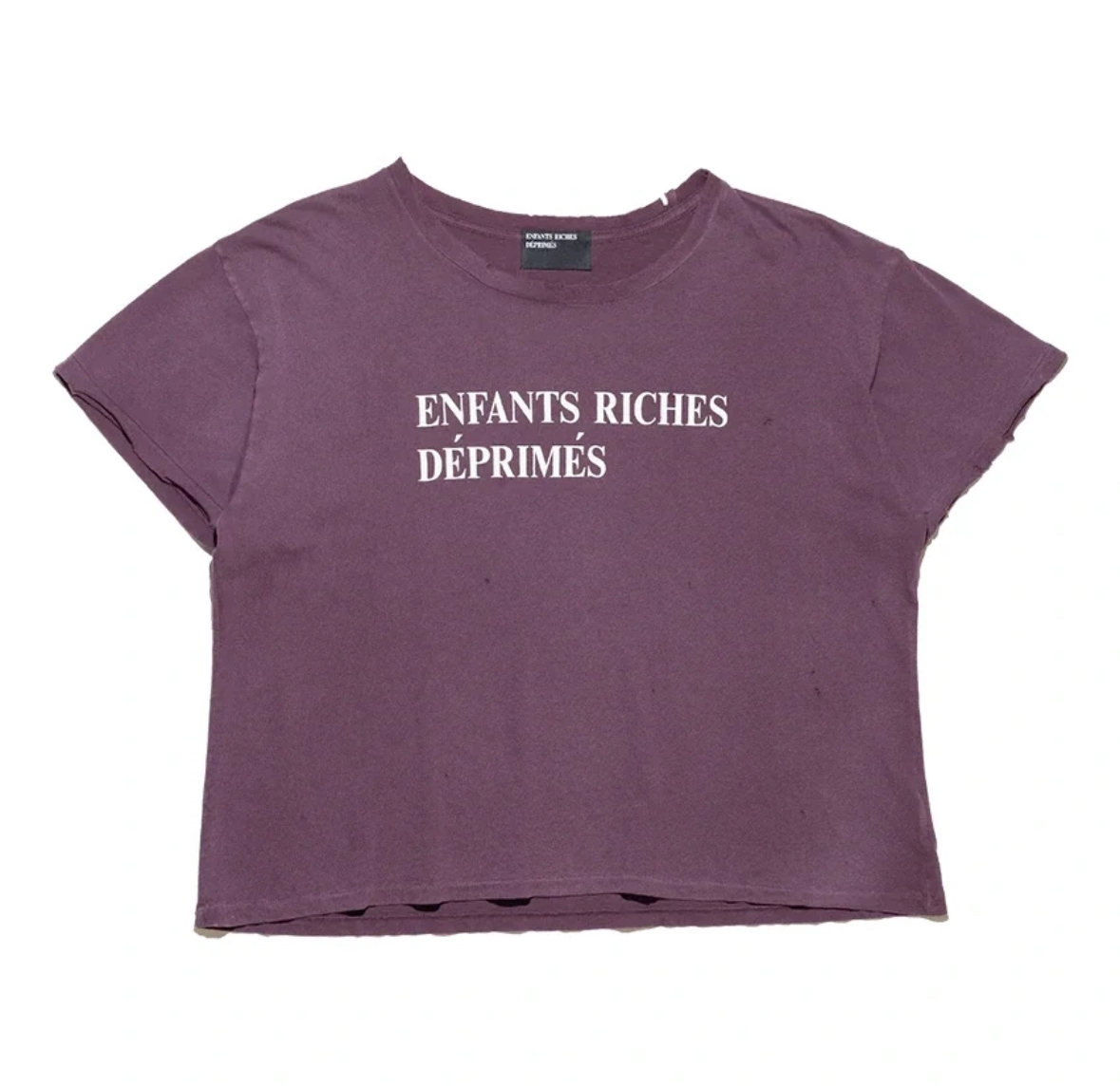 thumbnail for [In Stock ] ERD's melancholy rich second generation classic muddy slogan spoiled washed boxy short sleeves