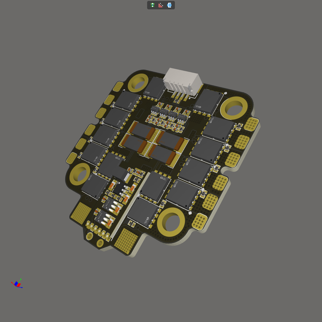 DroneCAN AM32 4合1 ESC电调 转速电压电流温度 3-6S 40-50A