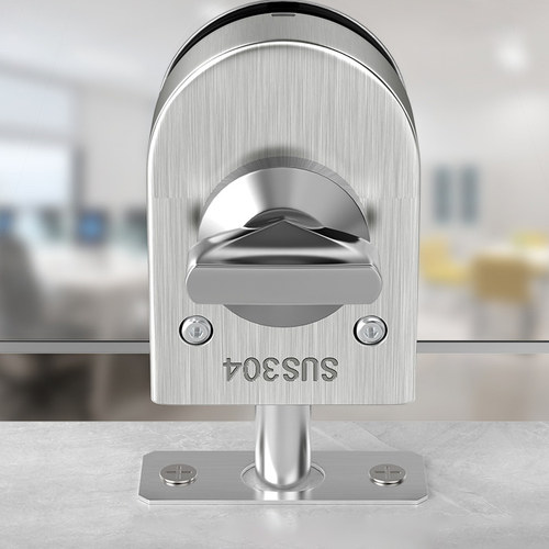 玻璃门地锁地插单门双门免开孔