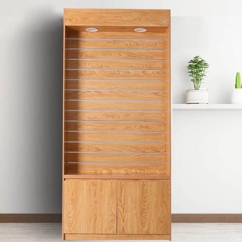 木质手机配件柜货架槽板挂钩饰品手机壳电脑配件槽板展示柜陈列柜