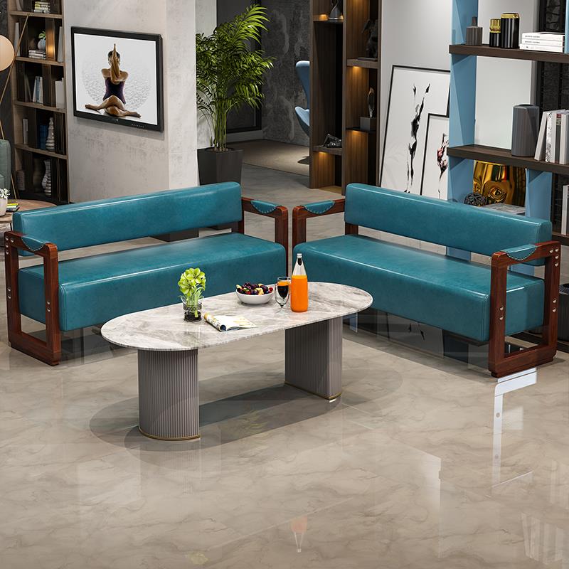 厂家直销网红发廊理发店等候椅休闲娱乐会客沙发理容椅等候沙发椅