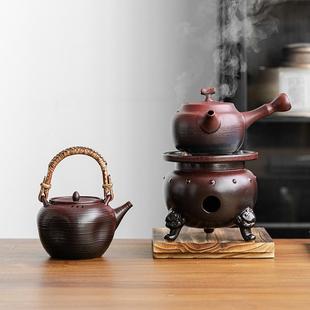 家用明火取暖烧茶炉户外露营酒精炉陶炉 围炉煮茶炭火炉煮茶壶冬季