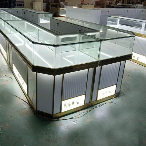 高档黄金珠宝展示柜首饰手表饰品柜翡翠玉器展柜眼镜钻石玻璃柜台