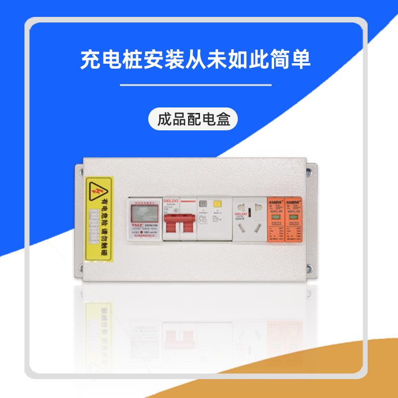 新能源汽车充电桩配电盒家用7KW通用带电表