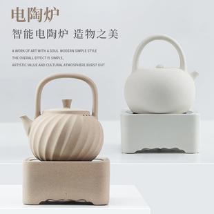 品陶堂电热电陶炉陶瓷烧水壶家用养生壶茶炉功夫煮茶器电陶壶陶壶