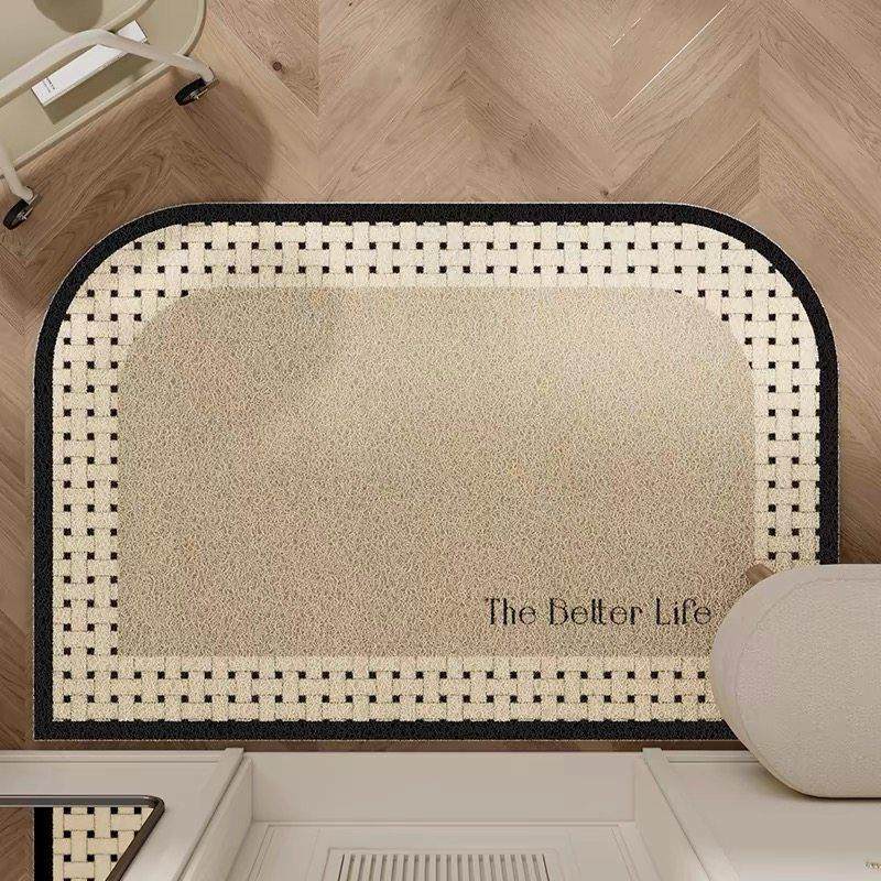 法式入户门丝圈门垫玄关进门蹭土防滑脚垫门外除尘地垫可裁剪家用,居家布艺,入户地垫,淘宝优惠券,粉丝福利购,淘宝优惠卷