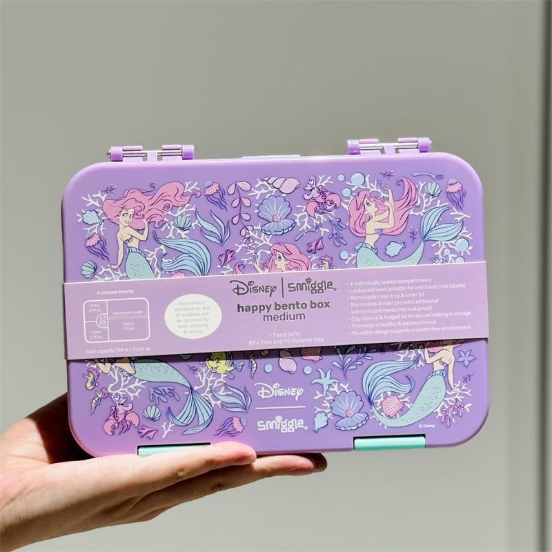 澳洲Smiggle便当盒饭盒美人鱼双层餐包单肩便当包保温包收纳冰包