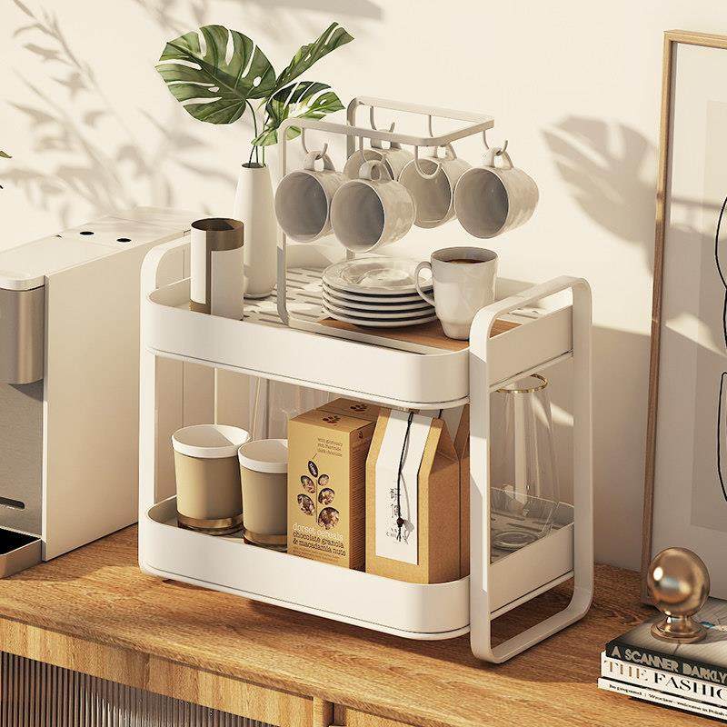 杯架置物架水杯茶杯子茶具客厅桌面双层托盘家用沥水盒轻奢收纳架,家庭/个人清洁工具,杯架,淘宝优惠券,粉丝福利购,淘宝优惠卷