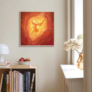 不周山下客厅玄关装饰画卧室小众艺术挂画沙发背景墙壁画桌面摆画