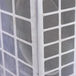空调外机百叶格栅现代简约置物架接水托盘防尘罩遮丑透气通用款