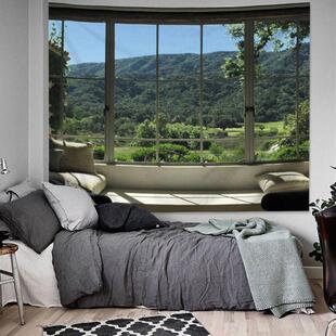 北欧ins网红拍照挂毯墙面改造背景布卧室宿舍装饰挂布墙布免打孔