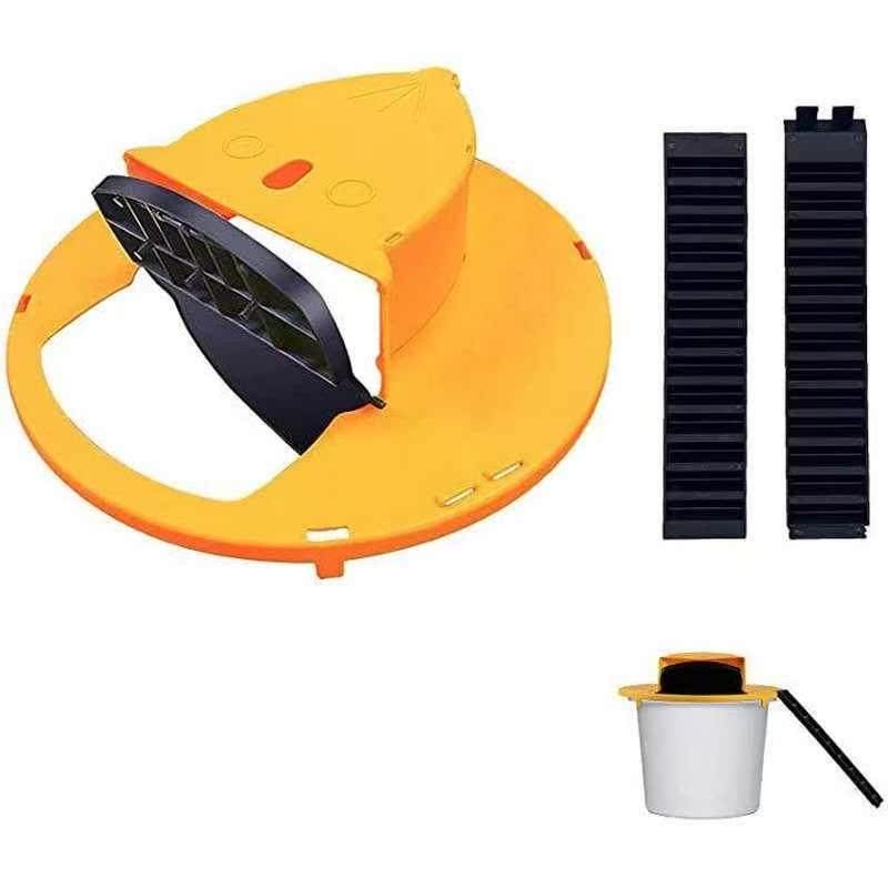 可重复使用翻盖式捕鼠器自动复位塑料内外滑桶盖捕鼠器鼠标式工具