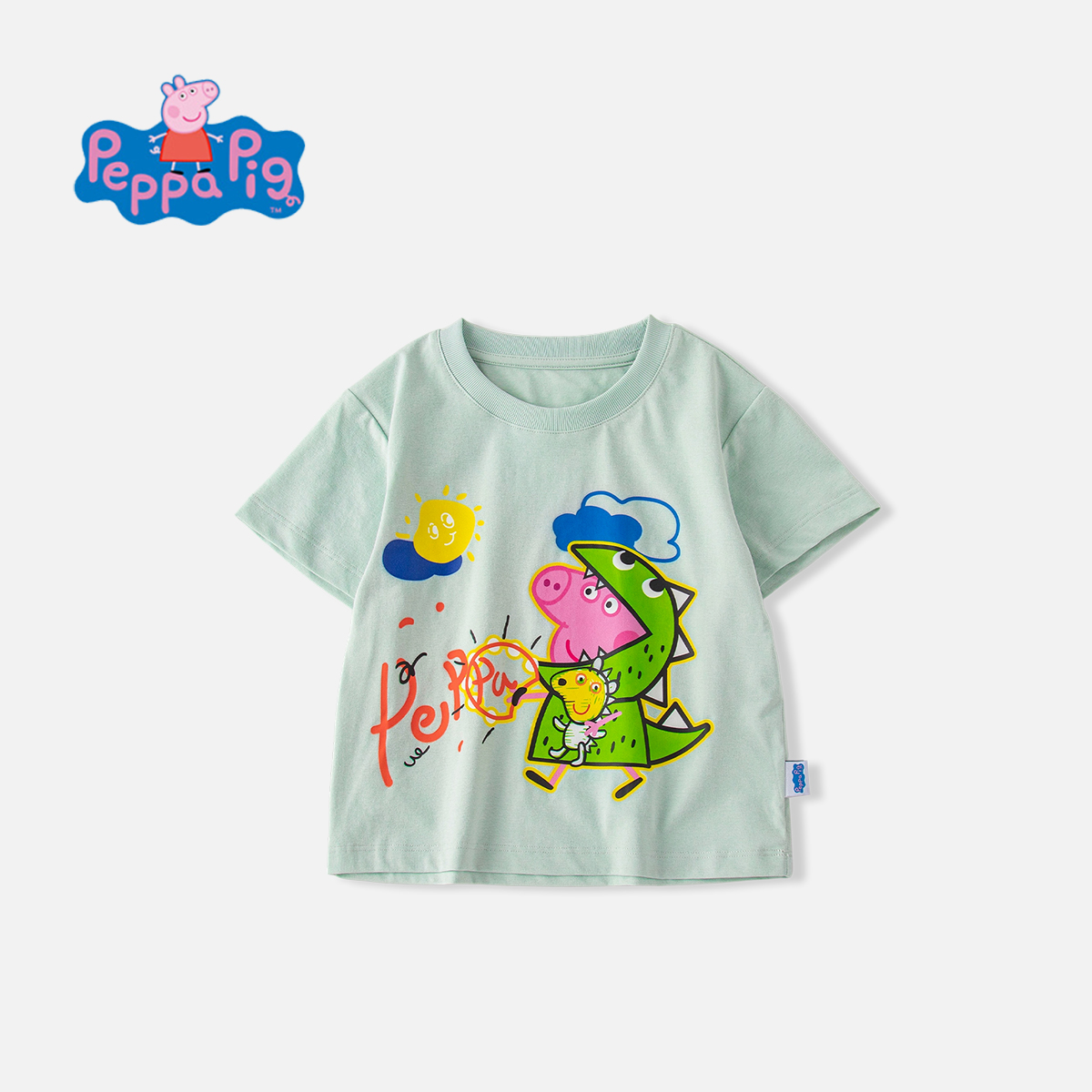 小猪佩奇男童短袖T恤2025新款夏季薄款儿童上衣个性舒适潮流童装