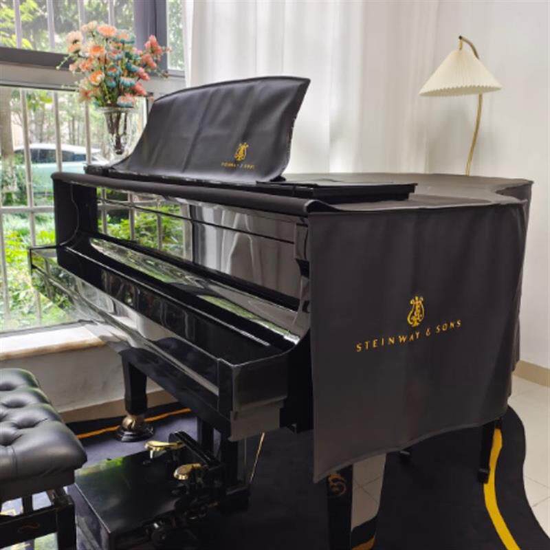 高档PU彷皮绒布谱架罩定制三角立式钢琴谱架套罩防磨损床包加厚