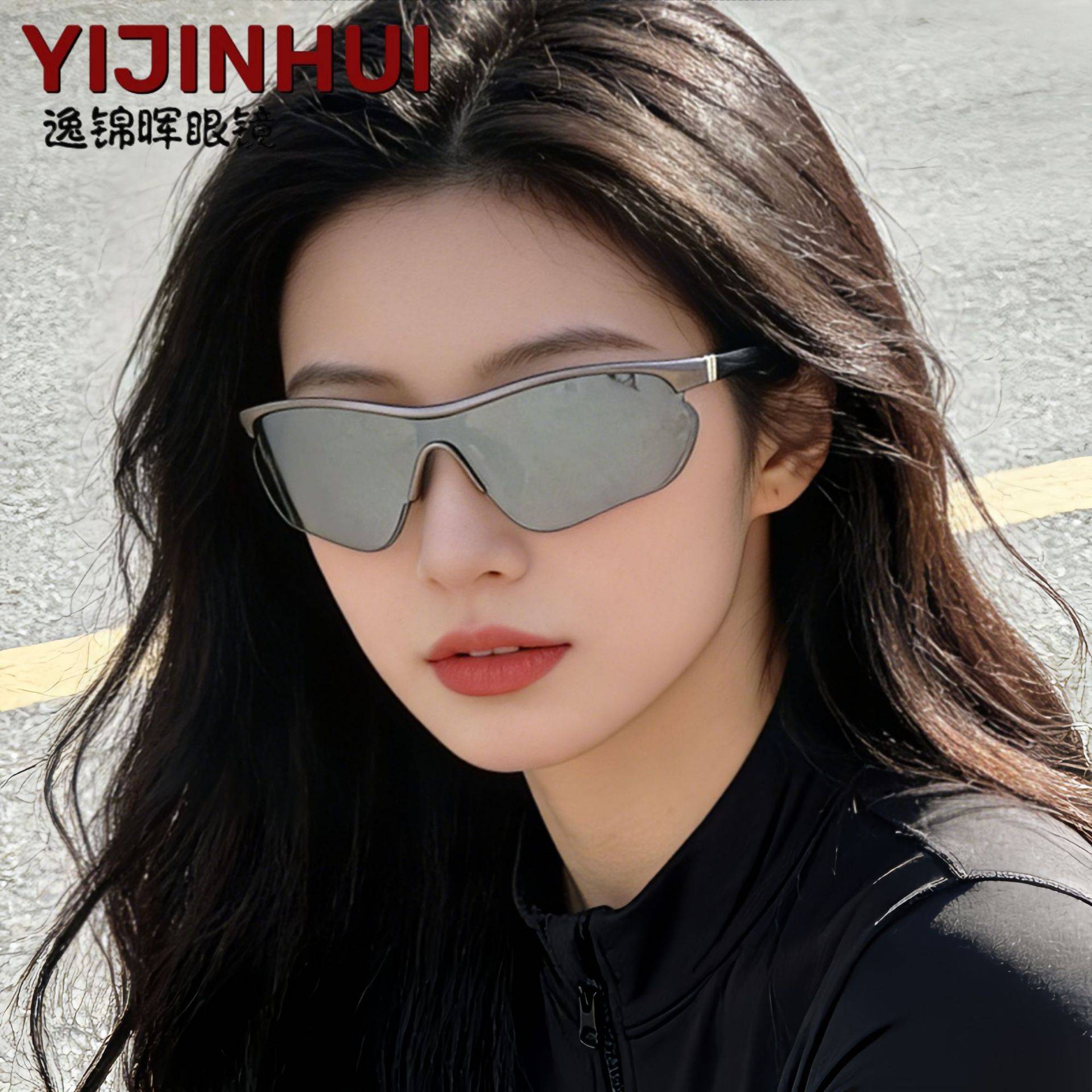 未来科技感骑行眼镜女高级感户外