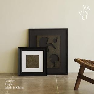 范琦法式覆古艺术质感装饰画摆件中世纪高端客厅卧室入口壁挂画