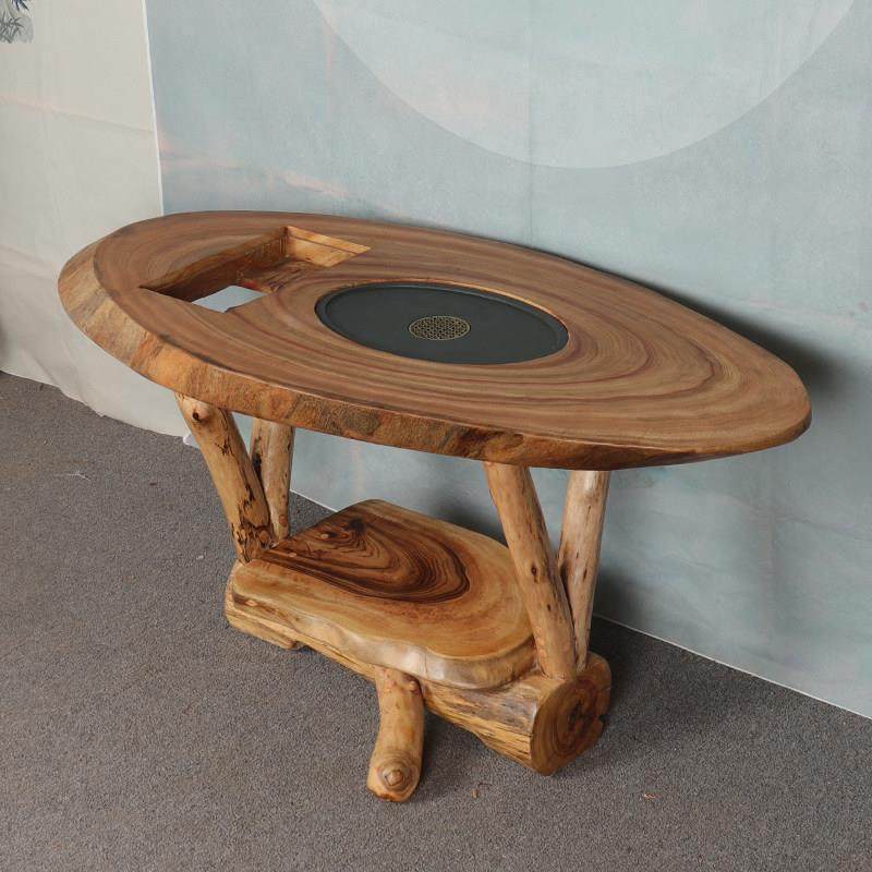 香樟木茶台家用茶几实木圆形椅子茶架围炉煮茶茶室阳台桌子泡茶,住宅家具,家用茶台/茶桌,淘宝优惠券,粉丝福利购,淘宝优惠卷