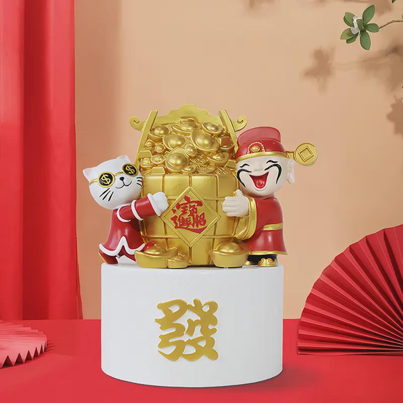 一桶金创意摆件招财工艺品店铺收银台家居酒柜装饰乔迁开店送礼