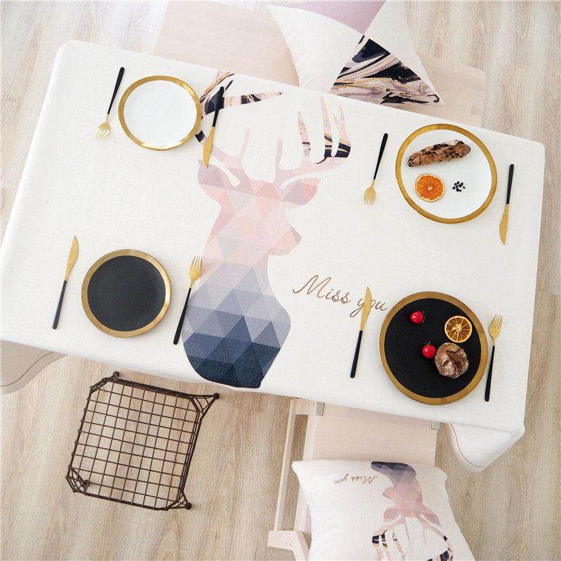 北欧现代简约餐桌桌布客厅布艺棉麻茶几圆桌台布长方形小清新盖巾,居家布艺,桌布,淘宝优惠券,粉丝福利购,淘宝优惠卷