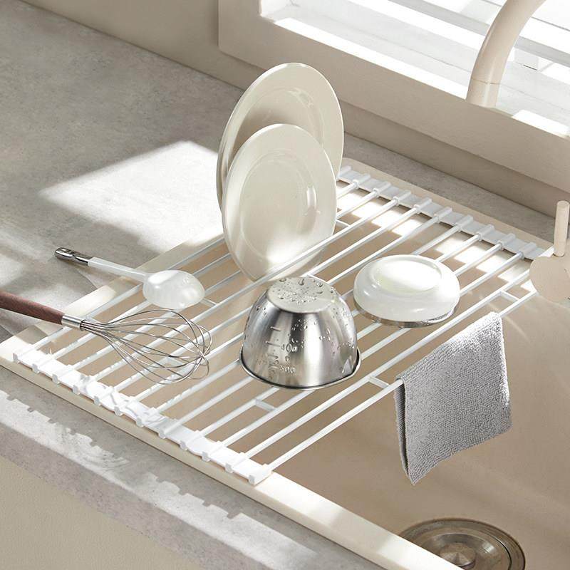 厨房水槽边沥水架碗碟盘收纳沥水篮洗碗槽水池碗架可折叠置物架子,厨房/烹饪用具,水槽置物架,淘宝优惠券,粉丝福利购,淘宝优惠卷