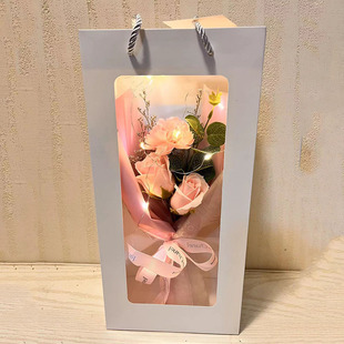 38三八妇女节女神节礼物送女友小花束玫瑰永生花毕业生日向日葵