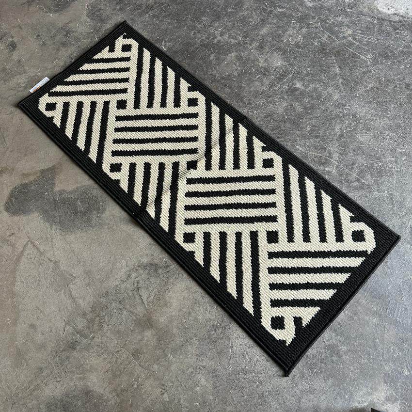 无异味！家用黑白覆古地毯法式高级感客厅茶几房间卧室地垫床边垫