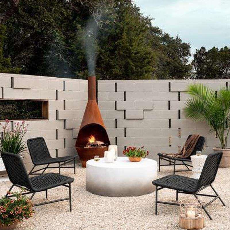 北欧户外沙发庭院别墅阳台藤椅单人休闲椅子民宿室外花园藤编沙发