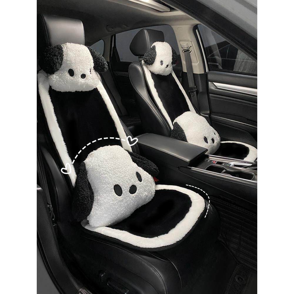 帕恰狗汽车头枕一对车内腰靠枕车载座椅卡通可爱护颈枕车用腰靠垫