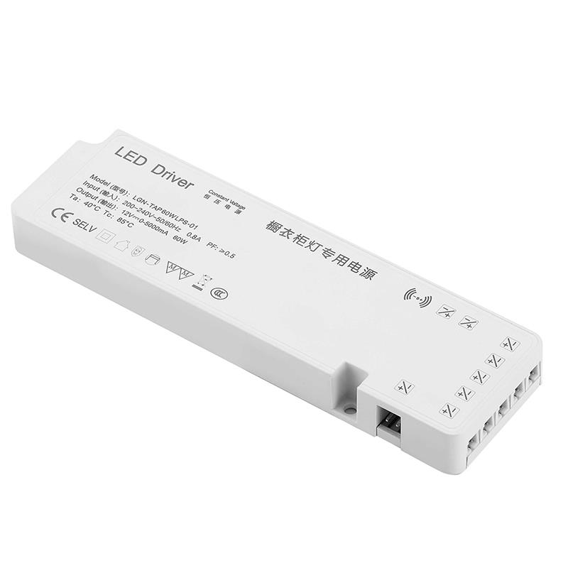 橱柜LED灯12V电源适配器220V110V转24W60W驱动器杜邦线灯带变压器