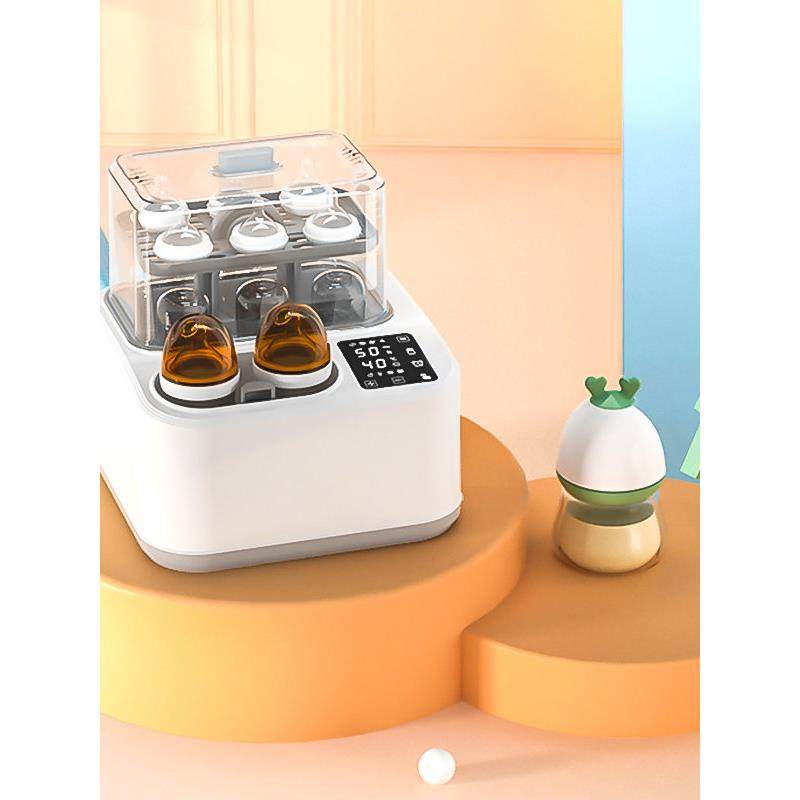 八合一多功能加热暖奶器蒸汽烘干一体机大容量婴儿奶瓶消毒器炖煮