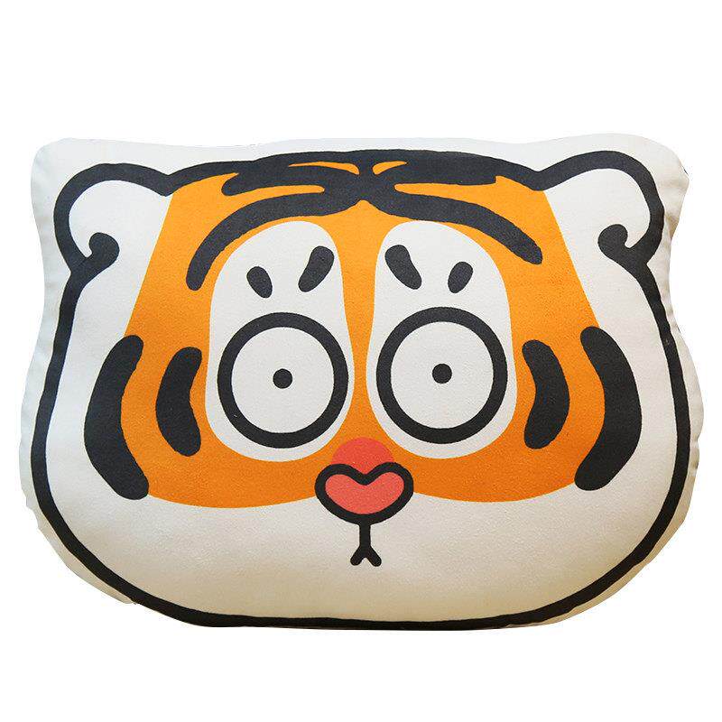 汽车头枕一对车用靠枕老虎可爱车载腰靠卡通靠垫车内座椅护颈枕头