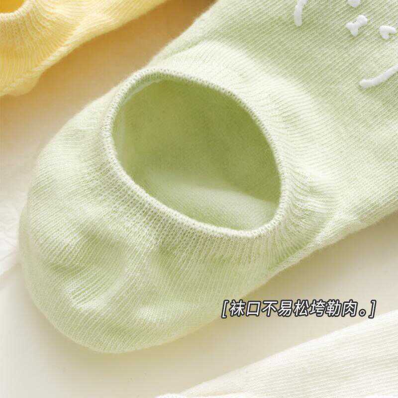 白色袜子女船袜ins潮夏季薄款防滑不掉跟隐形袜低帮浅口短袜_甜甜云铺_女士内衣/男士内衣/家居服-第2张图片-提都小院