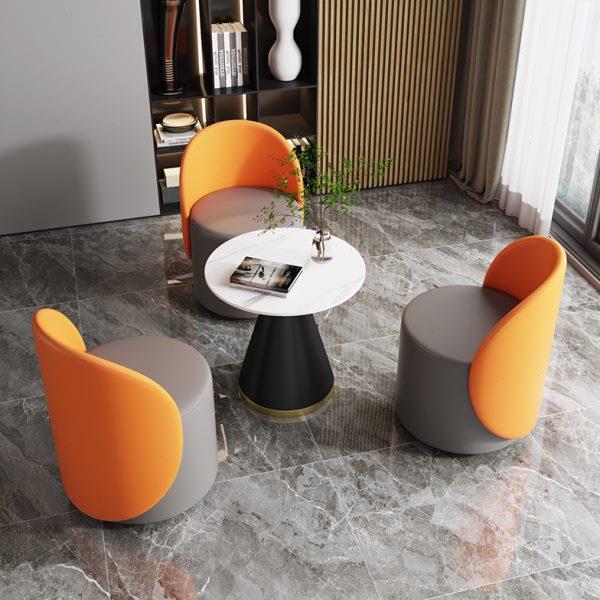 餐厅餐椅圆凳小圆凳家用轻奢沙发茶几凳矮凳意式极简吧椅北欧风