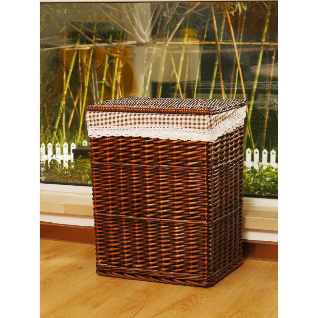 收纳筐脏衣篮家用藤编脏衣服收纳筐带盖脏衣篓大号火锅店衣服收纳,收纳整理,脏衣桶,淘宝优惠券,粉丝福利购,淘宝优惠卷