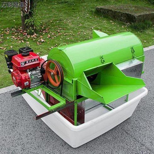 全自动打谷机稻谷水稻打麦谷子机脱粒机全喂入小型收割机农村家用