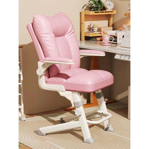 儿童学习椅家用女生写字椅学生宿舍化妆靠背书桌椅可升降调节椅子