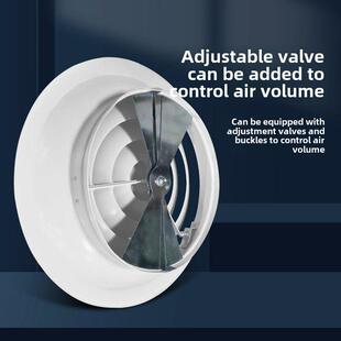 加厚铝合金圆形散流器风口 铝合金新风口排风口中央空调排 出风口