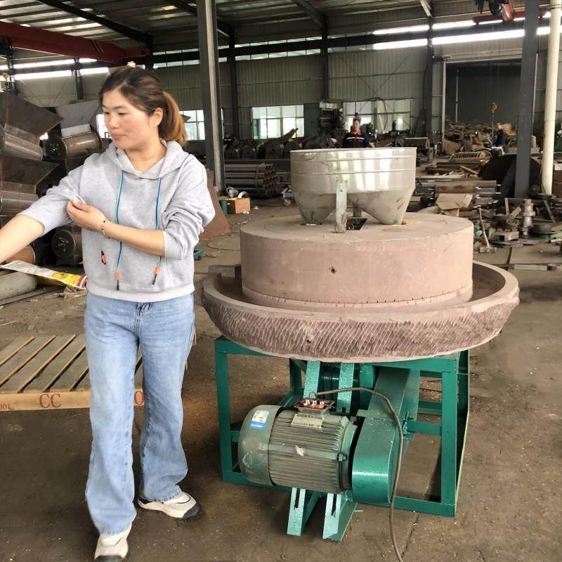 全自动电动石磨磨面机 豆浆米浆机一件 石磨豆腐机现货