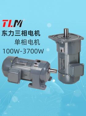 东力电机400W卧式立式三相变频Ysj400W-4P电机减速电机Pl22-400W